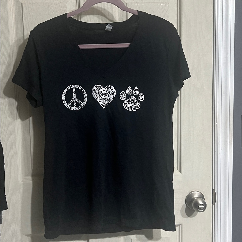 Black Graphic Short Sleeve Tee